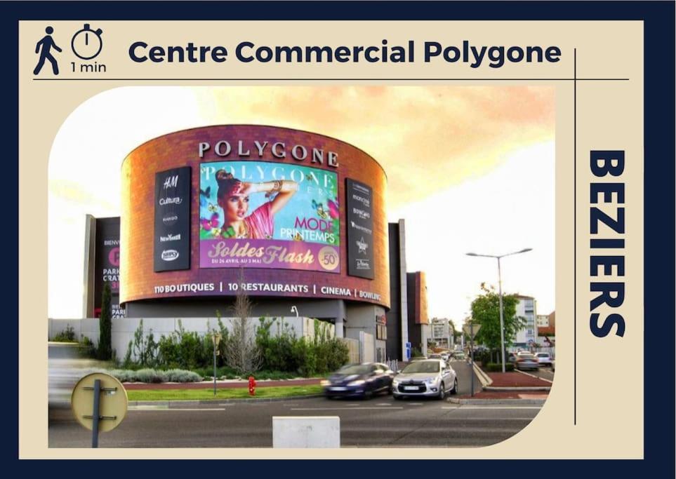 Le Tropico - Clim - Terrasse - Proche Polygone Apartment เบซิเยร์ ภายนอก รูปภาพ